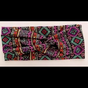 Wide Lightweight Microfibre Headband Head Wrap Hair Wrap with Multicolored print